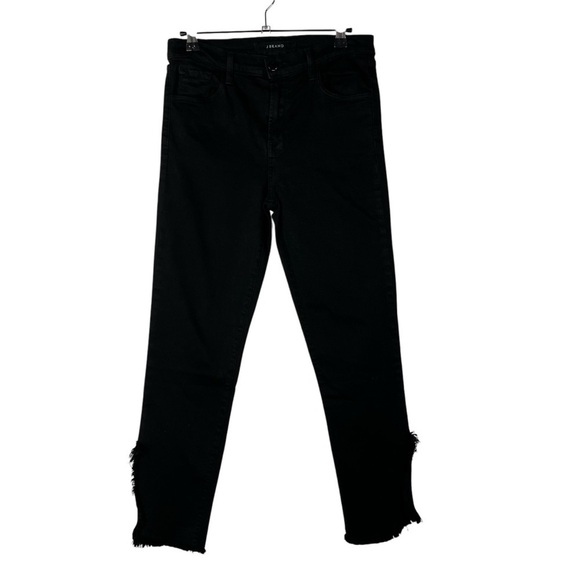 J Brand Ruby High Rise Crop Fateful Black Jeans 27 - Picture 2 of 6